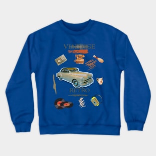 Vintage retro car desing Crewneck Sweatshirt